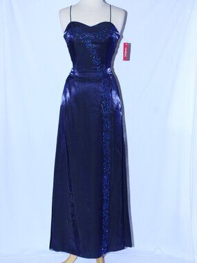 Juliet #1972 Two Piece Bridesmaid or Formal Dress -Size M-ROYAL BLUE-NEW